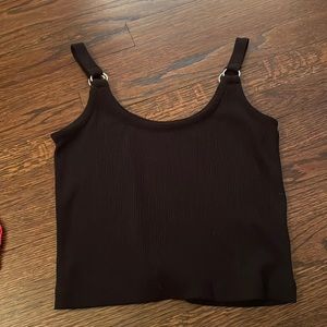 Black tank with ring straps